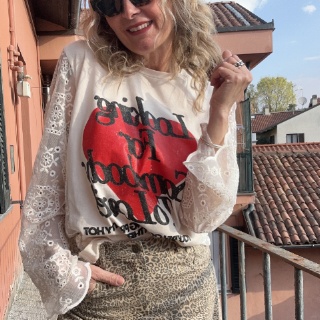 MOTEL&nbsp;TSHIRT 38597&nbsp;LATTE